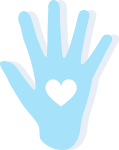 Icone main coeur